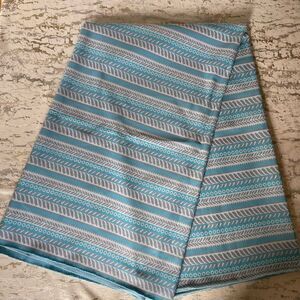 Retro Vintage Blue Stripe Fabric